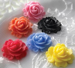 Little Whimsies Flat Back Non-Adhesive Embellishments - Roses Little Whimsies Flat Back Non-Adhesive Embellishments - Roses